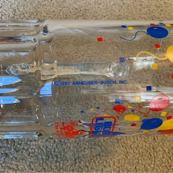 Set (2) 1987 Anheuser Busch Bud Light Spuds MacKenzie Bar Beer 32oz Mug Stein - Picture 9 of 12